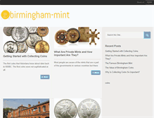 Tablet Screenshot of birmingham-mint.co.uk